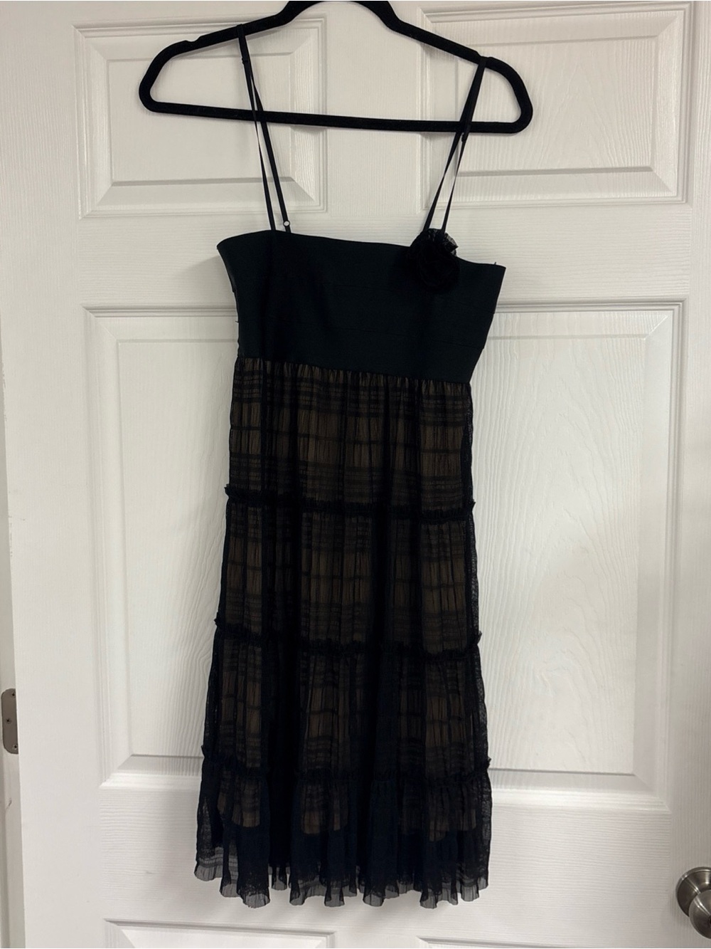 Max Studios MSSP black sleeveless party dress M